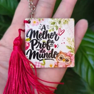 Chaveiro personalizado com tassel