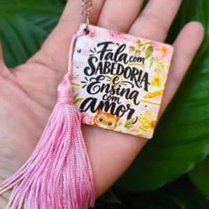 Chaveiro personalizado com tassel